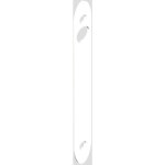 La croisee ds - platine pour poign�e 5149 ou 5150 laqu� blanc ral9010 ds6764 - 036