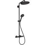 Hansgrohe - colonne de douche thermostatique croma select s 280 noir mat