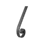 Crosse pour main courante pleine martel�e - hauteur 180mm largeur 40mm �paisseur 80mm - fer forg� - � ...
