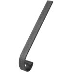 Crosse de main courante pleine martel�e motif floral - hauteur 180mm largeur 40mm �paisseur 8mm - fer ...