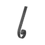 Crosse de main courante pleine martel�e motif ondul� - hauteur 180 largeur 40mm �paisseur 8mm - fer forg� ...