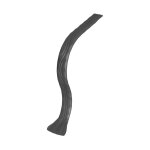 Crosse de main courante pleine martel�e motif ondul� - hauteur 460 largeur 40mm �paisseur 8mm - fer forg� ...