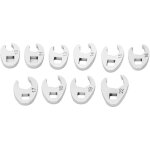 Crowfoot lot de 10 cl�s plates pour cl� dynamom�trique avec marquage de taille 10 � 22 mm