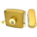 Crs02 serrure � recouvrir gauche 60 x 120 mm peinte or