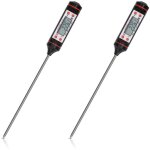 2x thermomètre à viande - sonde de cuisine alimentaire pour cuisson précise pâtisserie liquide - thermo ... 2x thermomètre à viande - sonde de cuisine alimentaire pour cuisson précise pâtisserie liquide - thermo ...
