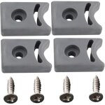 Csparkv - 4 but�e de porte de douche avec vis jeux de but�e de porte coulissante de remplacement pr� ...