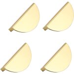 4 pices poignes de cuisine de metall, poignes de meubles de metall or, poignes d'armoires de metall ...