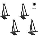 Lot de 4pcs pied de meuble: design simple  2 / 3 tiges, longueur de pieds disponibles 10cm - 75cm, paisseur ...