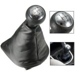Csparkv - 5 vitesses pommeau de levier de vitesse avec soufflet compatible pour peugeot 307