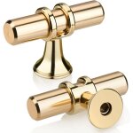 Lot de 6 dor t bouton tiroir, moderne lgant or poigne meuble cuisine alliage de zinc unique trou ...