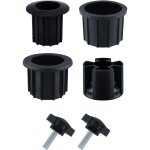 Csparkv - 6 pices umbrella stand parts, accessoires pied parasol avec fil de serrage bouton noir accessoires ...