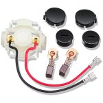 Csparkv - balai de charbon cb430 + porte balai charbon + casquettes pour charbon meuleuse makita dga452 ...