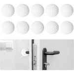 Csparkv - but�e de porte adh�sive, 10 pi�ces but�e de poign�e de porte murale, silicone anti - poign�e ...
