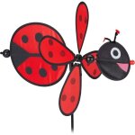 Csparkv moulin � vent coccinelle, d�coration jardin, balcon & terrasse, 76, 5 x 36, 5 x 51, 5 cm, � planter, ...