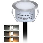 Csparkv - oimg kits d'clairage led encastrs pour terrasse, lot de 10 spots extrieurs encastrs, tanches ...