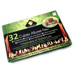 Kibros - cubes allume - feu pour chemines barbecues feux de camp fours  bois pole - quantit x 1 - ...