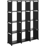 Helloshop26 - cube de rangement bibliothque  12 casiers placard modulable tagre de rangement au salon ...