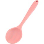 Cuill�re cuisine silicone rose antiadh�sive r�sistante chaleur, pour m�langer / remuer / servir soupe ...