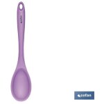 Cuill�re de cuisine en silicone violet mod�le vergini 27x5, 7 cm