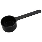 Cuill�re doseuse � caf�, capacit� de 15 g, en plastique, mod�le verseur, noire