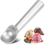 Cuill�re � glace, 18 cm, antiadh�sive, antigel, monobloc, aluminium, robuste et durable, facile � nettoyer, ...
