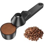 Cuill�re de mesure de caf� avec entonnoir pour caf� moulu, 30ml - scoop � caf� noir pour dosettes r�utilisable ...