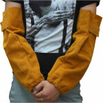 Cuir r�sistant � la chaleur de soudure bras manches manchette �lastique de s�curit� travail triomphe ...