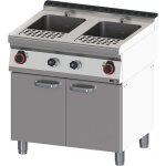 Cuiseur à pâtes électrique 23 + 23 l avec soubassement 400 v - vt 70 / 80 e - redfox Cuiseur à pâtes électrique 23 + 23 l avec soubassement 400 v - vt 70 / 80 e - redfox