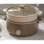 Cuiseur � riz multifonction 2. 5l avec cuiseur vapeur, rev�tement antiadh�sif de qualit� alimentaire, ...