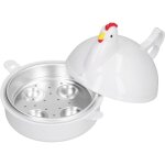 Cuiseur  ?ufs, four  micro - ondes pour ?ufs durs, 4 ?ufs, cuiseur vapeur en forme de poulet, pocheuse ...