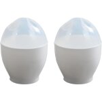 Cuiseur � ?ufs pour micro - ondes, 2 pi�ces, en forme d'?uf avec couvercle, adapt� au petit - d�jeuner ...