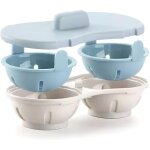 Cuiseur � ?ufs pour micro - ondes, moule � ?ufs sans bpa, cuiseur � ?ufs, cuiseur vapeur pour ?ufs au ...