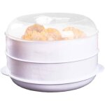 Cuiseur vapeur pour micro - ondes avec couvercle ? plateau chauffant r�sistant � la chaleur pour r�sidences ...