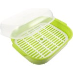 Cuiseur vapeur micro - ondes stobaza vert avec filtre � eau, ventilation et huile, accessoire de cuisine ...