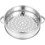 Cuiseur vapeur multifonction en acier inoxydable panier vapeur pratique 22cm cuisine compatible autocuiseurs ...