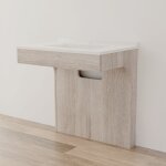 Meuble simple vasque pmr altea 80 cm - cambrian oak