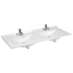 Cuisibane - plan double vasque en r�sine de synth�se resiplan - 140 cm