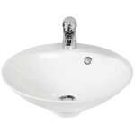 Cuisibane - vasque ronde � poser resibol � 45 cm - blanc