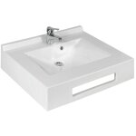 Cuisibane - vasque suspendue carr�e evidence 70 cm - blanc