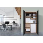 Cuisine cuisine de bureau mini - cuisine single chne noir peter 104 cm respekta