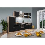 Cuisine cuisine �quip�e ch�ne noir merle 280 cm respekta