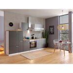 Cuisine kitchenette bloc vide cuisine �quip�e 300 cm blanc gris respekta