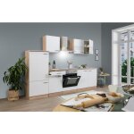 Cuisine kitchenette vide ch�ne blanc merle 270 cm respekta