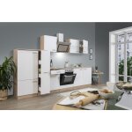 Cuisine kitchenette vide chêne blanc merle 300 cm respekta Cuisine kitchenette vide chêne blanc merle 300 cm respekta