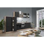 Cuisine kitchenette vide chêne noir merle 300 cm respekta Cuisine kitchenette vide chêne noir merle 300 cm respekta