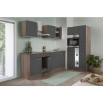 Cuisine kitchenette vide ch�ne york gris oliver 300 cm respekta
