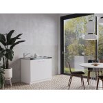 Cuisine mini - cuisine single kitchenette blanc levin 100 cm respekta