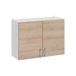 Meuble haut de cuisine eco chene naturel 2 portes l 60 cm
