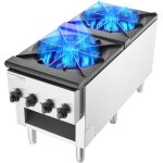Mophorn - cuisinière à gaz commerciale 52 kw avec 2 brûleurs, propane et gaz naturel, plaque chauffante ... Mophorn - cuisinière à gaz commerciale 52 kw avec 2 brûleurs, propane et gaz naturel, plaque chauffante ...