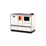 Sannover - cuisinire granuls avec four chauffage (4, 8 kw) + bouilleur (15, 2 kw) 20 kw blanc
